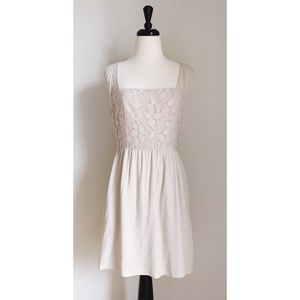 Urban Outfitters Nude Lace Bodice Dress